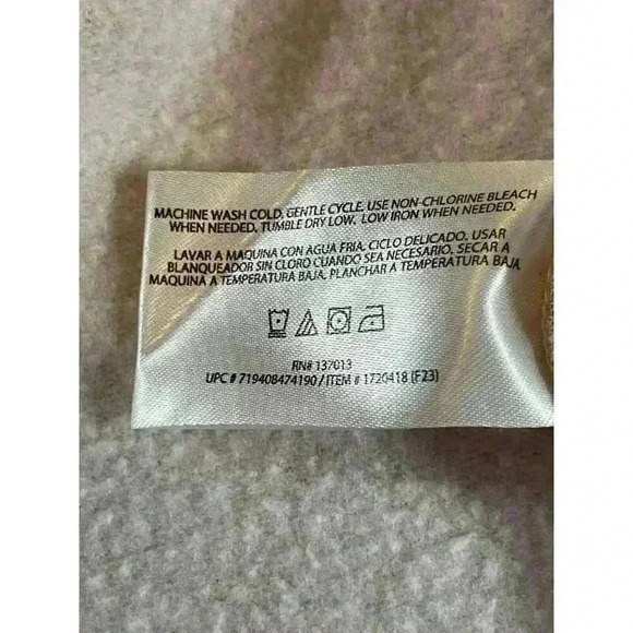 Orvis Women's Oatmeal V-Neck Dropped Shoulders Sweatshirt SIZE-SMALL - Picture 3 of 8